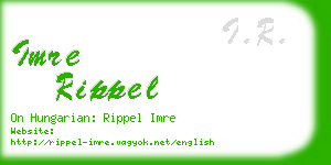 imre rippel business card